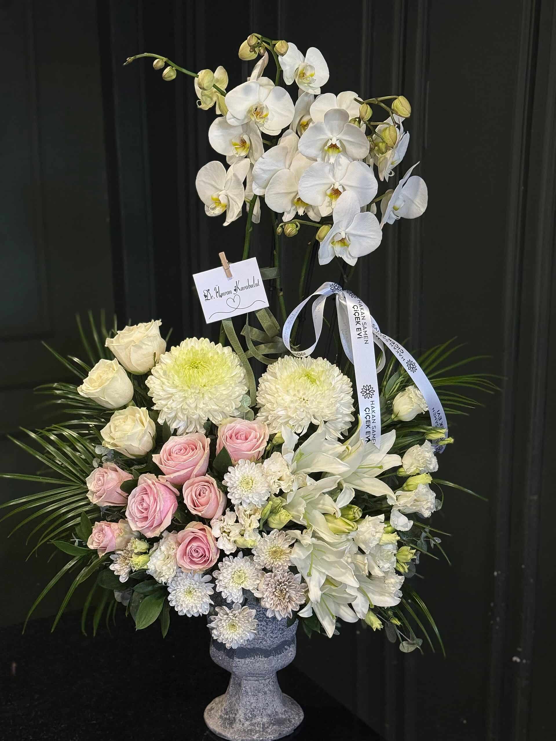 Orkide & Gül Zarafet Aranjmanı