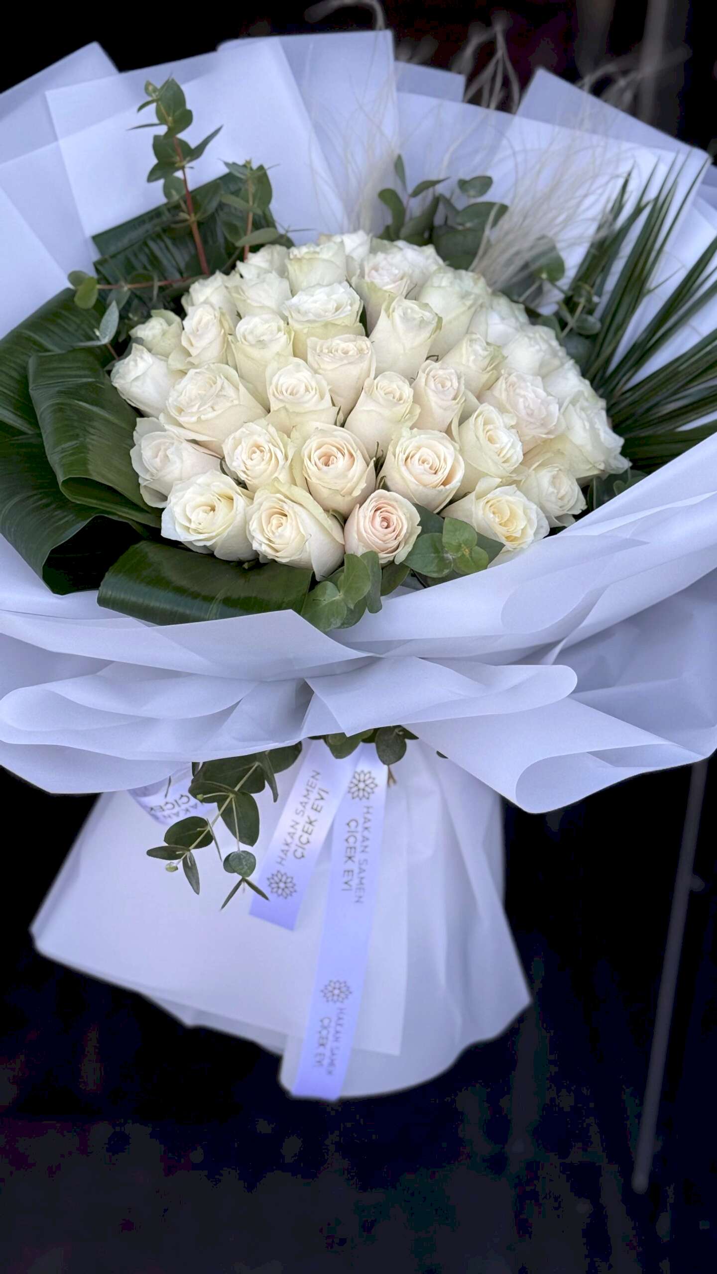 41 Beyaz Gül Buketi