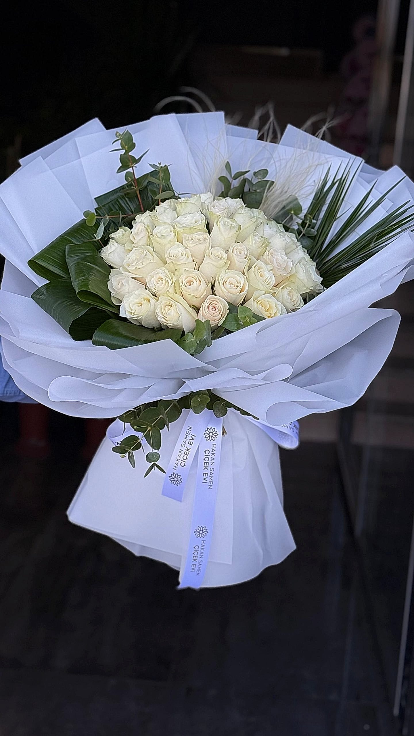 Beyaz Gül Zarafet Buketi